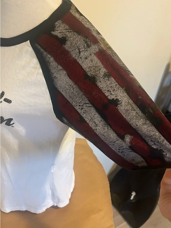 Harley-Davidson Sparkling Stars & Stripes SS Raglan T-Shirt Estimated Medium - Picture 4 of 5